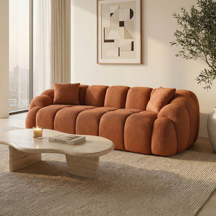 Atelier Del Sofa Octavio - Sofá de 3 plazas Rojo teja